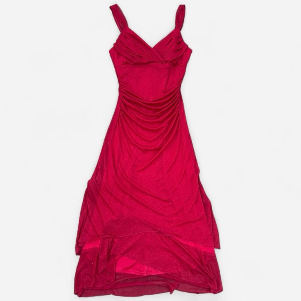 Mariposa Vintage 90s Y2K Fairy Sparkly Red Glitter Gown